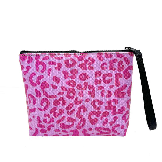 Borsa a mano SAINT BARTH autunno e inverno nuova da donna pochette in tela con stampa leopardata